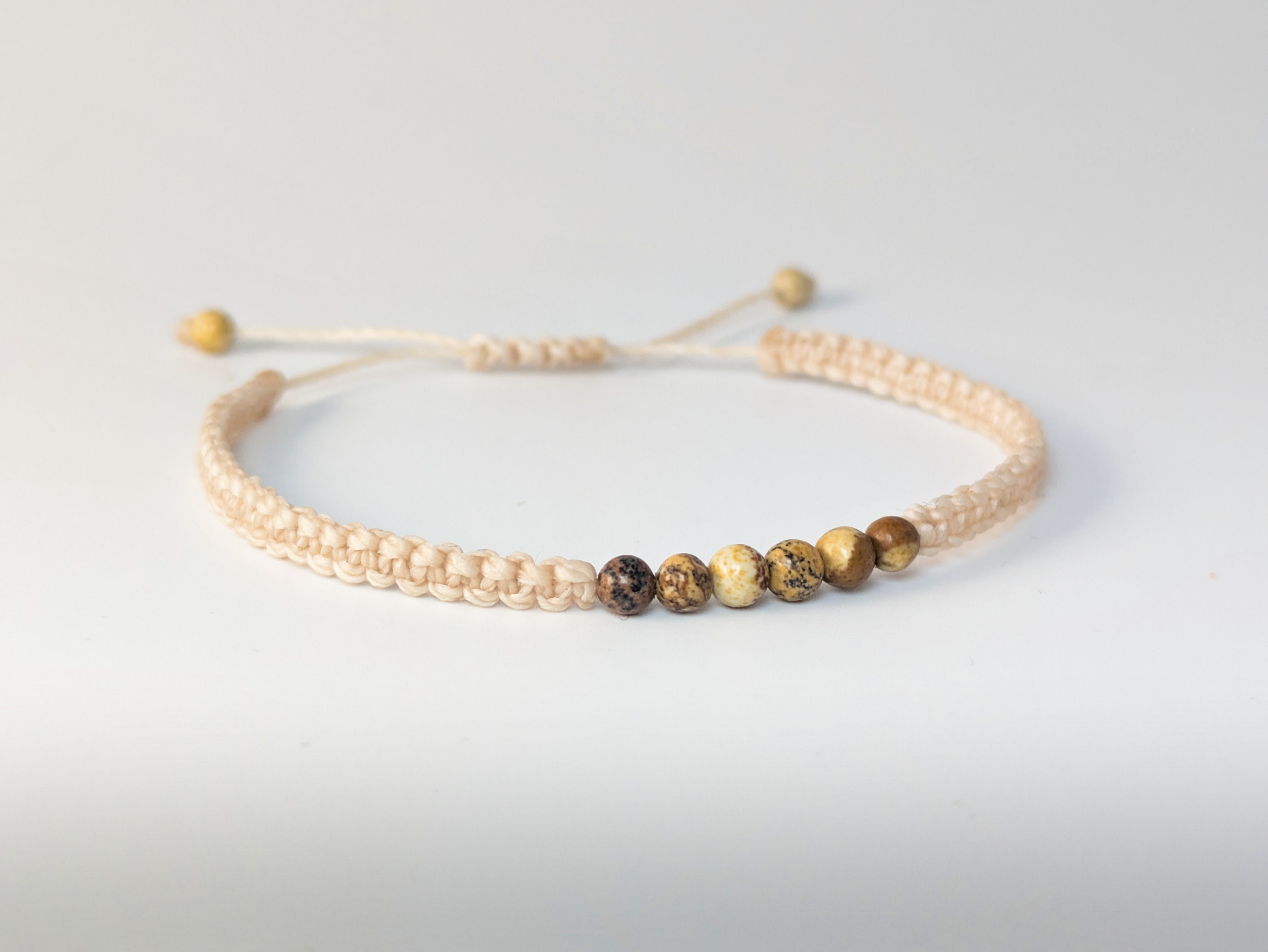 Bracelet Pierre Naturelle Jaspe Paysage 